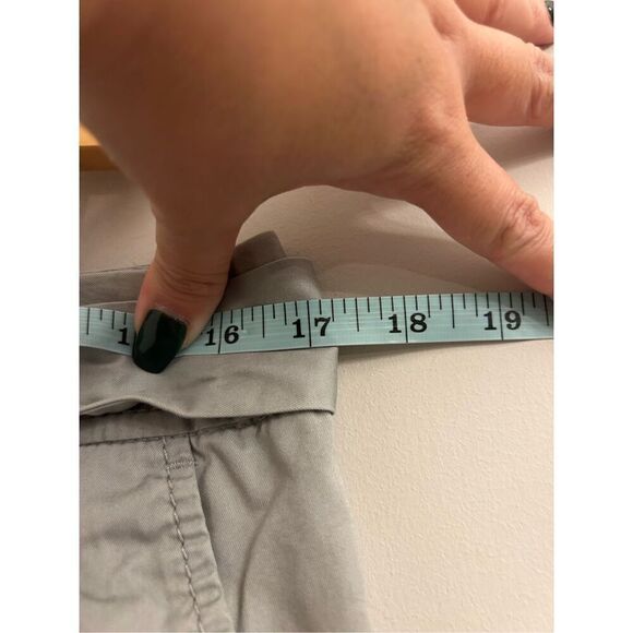 Express paperbag tie waist ankle chino size 8 gray - Picture 5 of 9